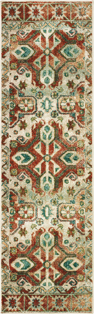 Oriental Weavers Dawson 8533A Rust/Ivory Area Rug Runner