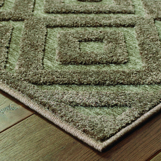 Oriental Weavers Elisa 114N2 Brown/Grey Area Rug Corner