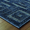 Oriental Weavers Elisa 2061B Navy/ Blue Area Rug Corner