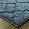 Oriental Weavers Elisa 8021X Navy/ Blue Area Rug Corner