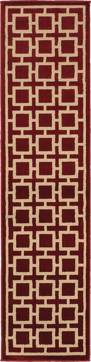 Oriental Weavers Ella 3885A Red/Beige Area Rug Runner