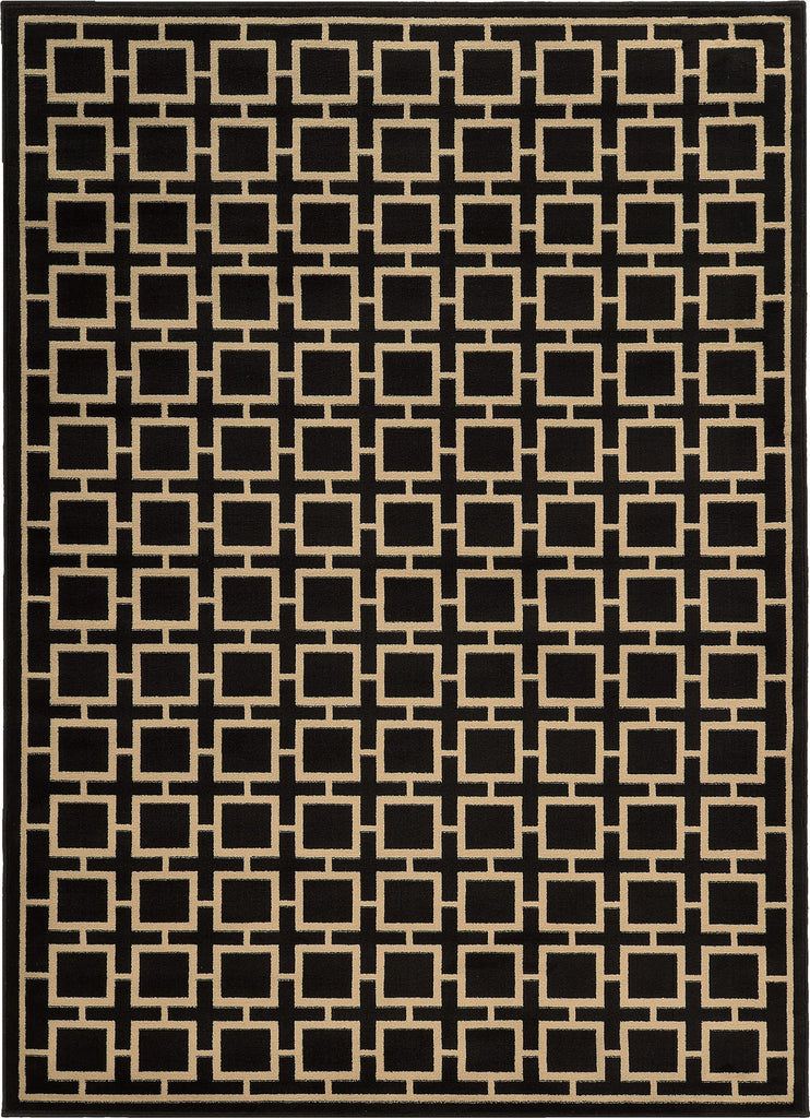 Oriental Weavers Ella 3885C Black/Beige Area Rug main image