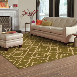 Oriental Weavers Ella 5185D Green/Beige Area Rug Roomshot