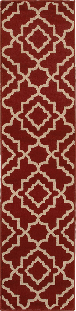 Oriental Weavers Ella 5185E Red/Beige Area Rug Runner