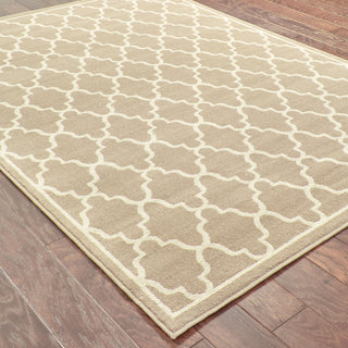 Oriental Weavers Ella 5186C Stone/Beige Area Rug Closeup