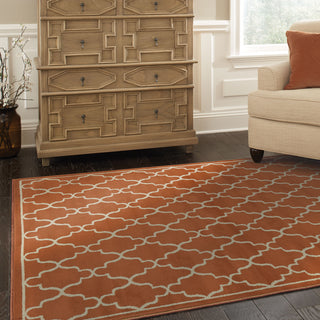 Oriental Weavers Ella 5186R Rust/Beige Area Rug Roomshot