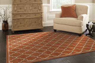 Oriental Weavers Ella 5186R Rust/Beige Area Rug RoomScene Feature