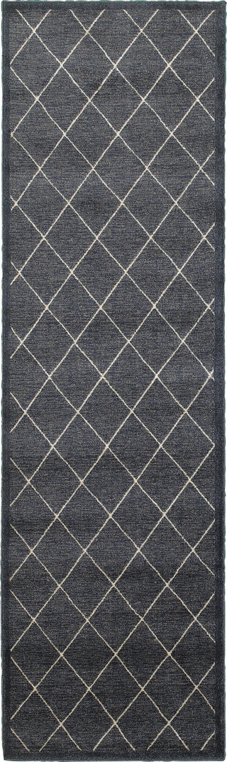 Oriental Weavers Ellerson 090Q4 Navy/Ivory Area Rug Runner Image