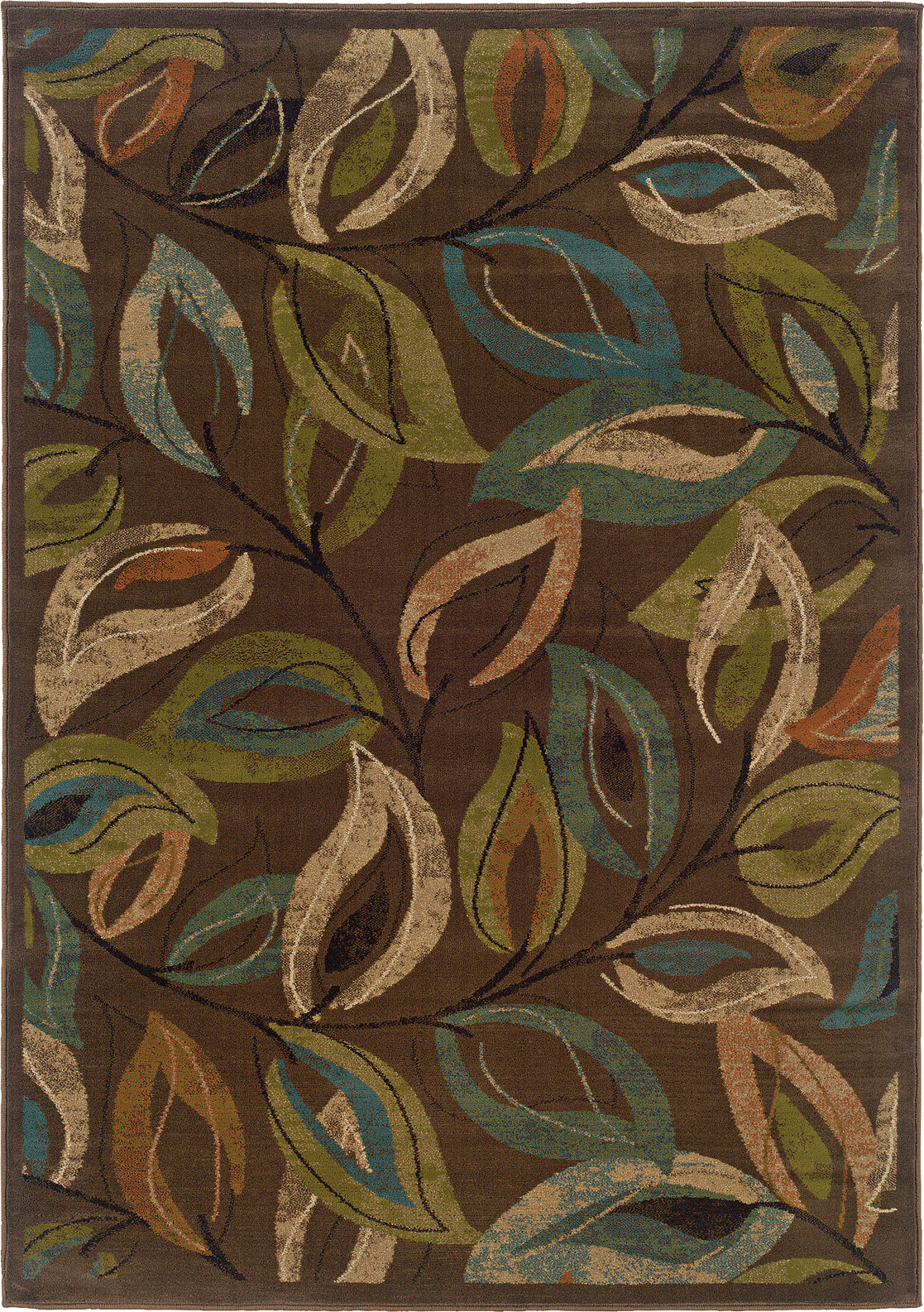Oriental Weavers Emerson 1999A Brown/Green Area Rug main image featured