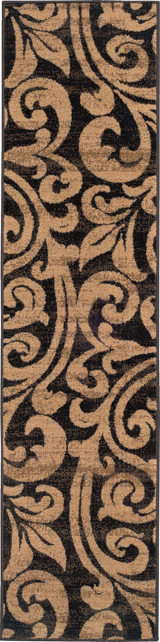 Oriental Weavers Emerson 2033C Black/Gold Area Rug Runner