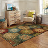 Oriental Weavers Emerson 2820A Charcoal/Blue Area Rug Room Scene Featured