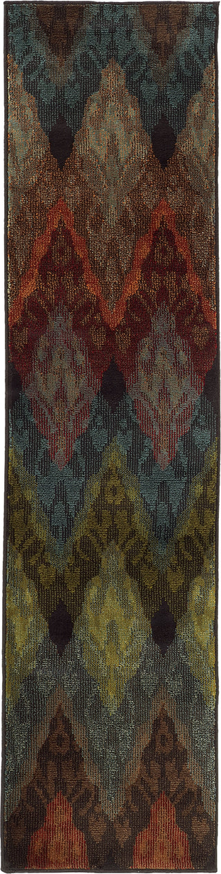 Oriental Weavers Emerson 4775A Multi/Black Area Rug Runner