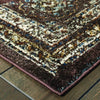 Oriental Weavers Empire 113D4 Brown/ Ivory Area Rug Corner Shot