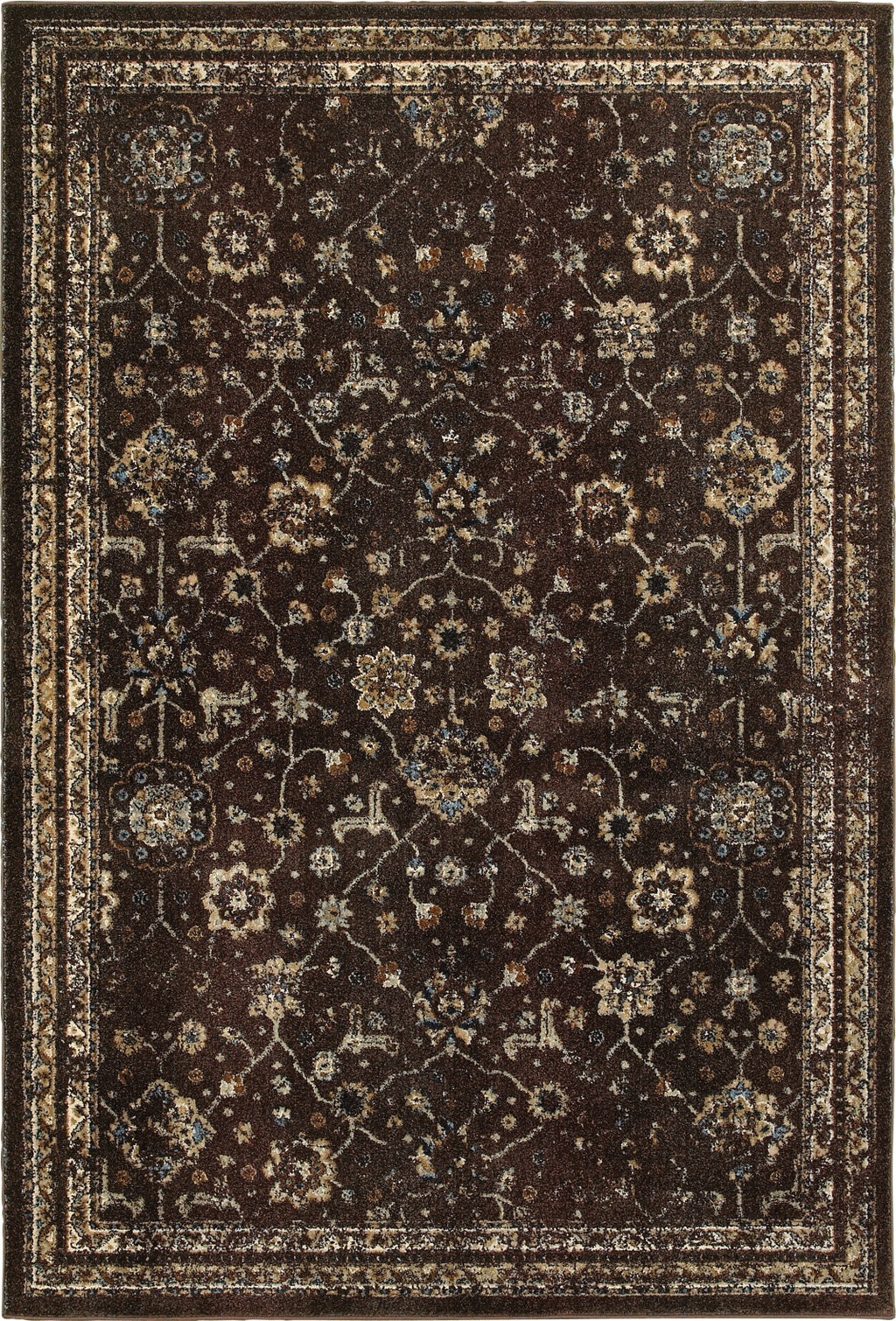 Oriental Weavers Empire 113D4 Brown/ Ivory Area Rug Main Feature