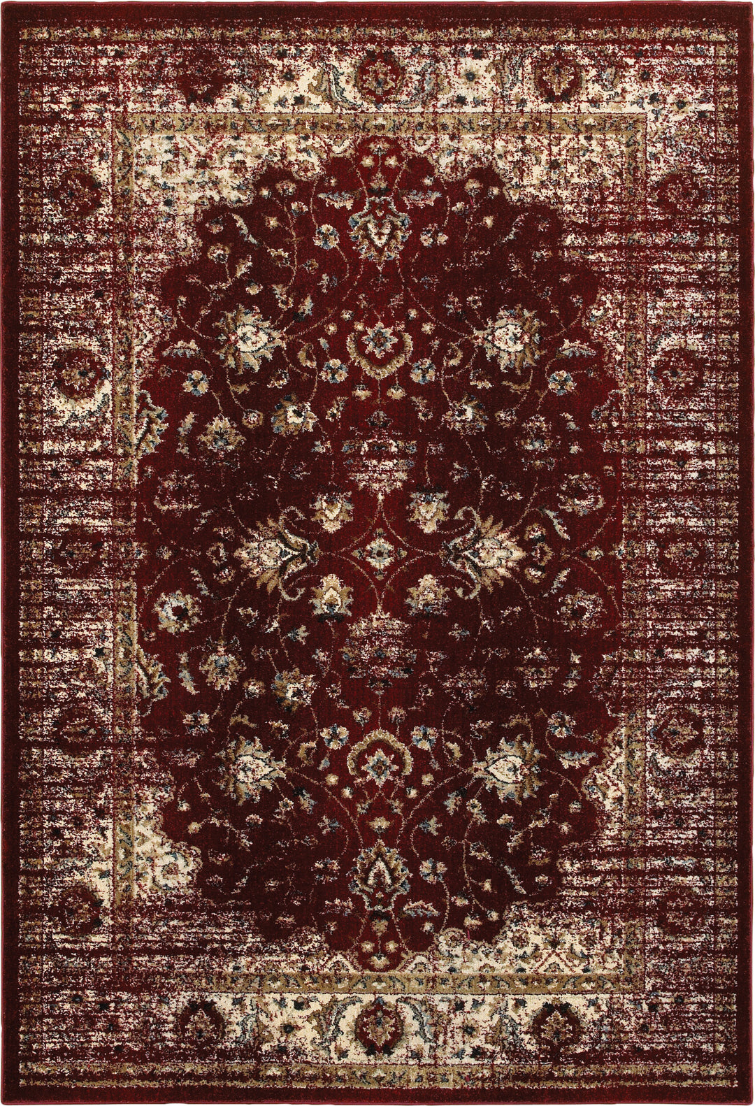 Oriental Weavers Empire 114R4 Red/ Ivory Area Rug main image
