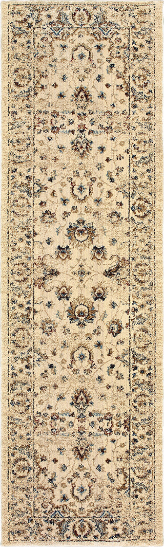 Oriental Weavers Empire 114W4 Ivory/ Gold Area Rug 2'3'' X 7'6'' Runner