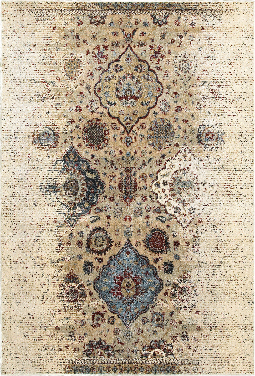 Oriental Weavers Empire 028W4 Ivory/ Blue Area Rug main image featured