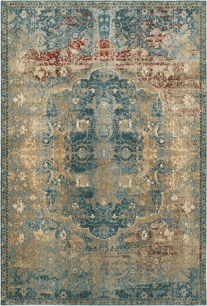 Oriental Weavers Empire 4449H Gold/ Blue Area Rug main image