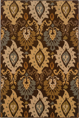 Oriental Weavers Ensley 8020D Brown/ Blue Area Rug main image