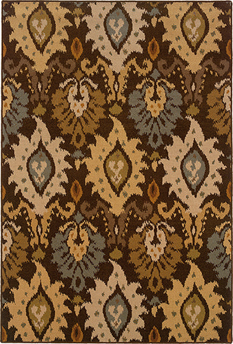 Oriental Weavers Ensley 8020D Brown/Blue Area Rug