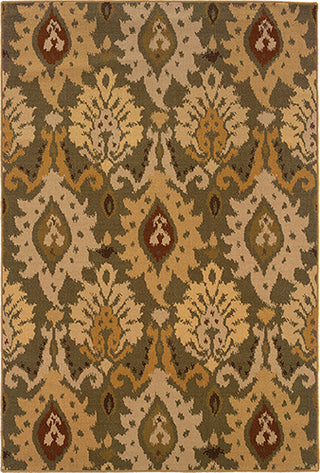 Oriental Weavers Ensley 8020F Green/ Gold Area Rug main image