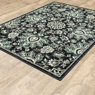 Oriental Weavers Evandale 9838B Navy/Ivory Area Rug Alternate Image