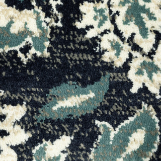 Oriental Weavers Evandale 9838B Navy/Ivory Area Rug Close-up Image