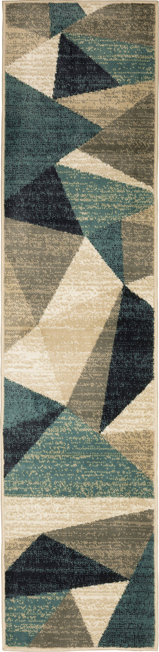 Oriental Weavers Evandale 9841B Grey/Blue Area Rug Runner Image