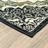 Oriental Weavers Evandale 9850B Ivory/Navy Area Rug Corner Featured