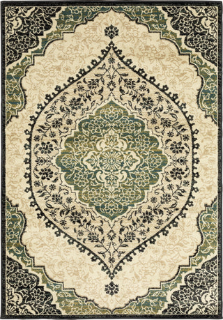 Oriental Weavers Evandale 9850B Ivory/Navy Area Rug main image