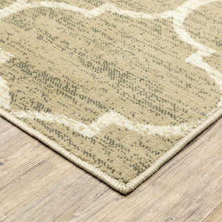 Oriental Weavers Evandale 9853A Beige/Ivory Area Rug Corner Featured