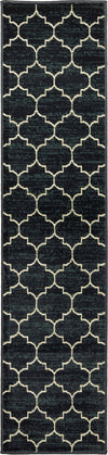 Oriental Weavers Evandale 9853B Navy/Ivory Area Rug Runner Image