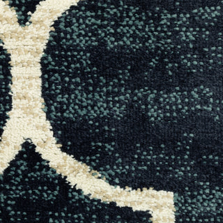 Oriental Weavers Evandale 9853B Navy/Ivory Area Rug Close-up Image