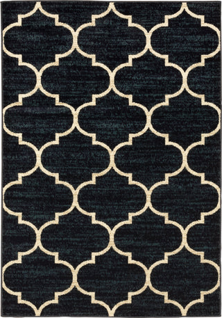 Oriental Weavers Evandale 9853B Navy/Ivory Area Rug main image