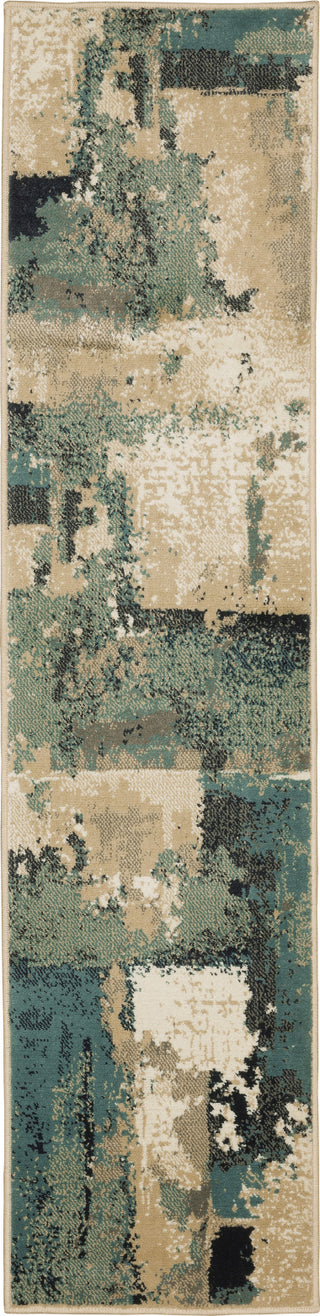 Oriental Weavers Evandale 9854A Beige/Blue Area Rug Runner Image