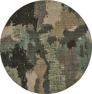 Oriental Weavers Evolution 8011B Blue/ Brown Area Rug 7'10'' Round