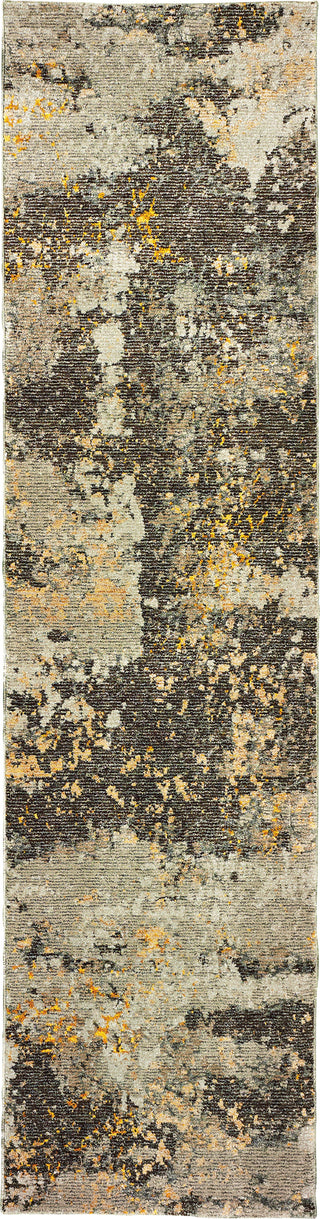 Oriental Weavers Evolution 8025B Grey/ Gold Area Rug 2'3'' X 8' Runner