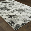 Oriental Weavers Evolution 8035B Charcoal/ White Area Rug Detail Shot 