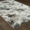 Oriental Weavers Evolution 8035B Charcoal/ White Area Rug Detail Shot Feature