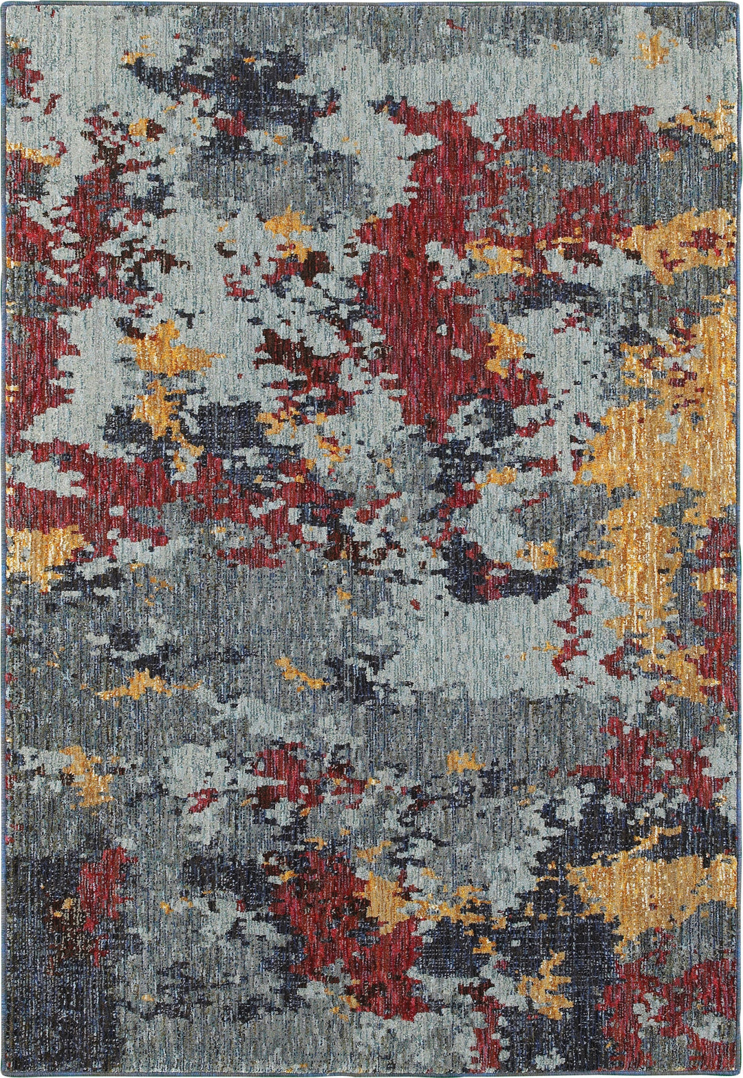 Oriental Weavers Evolution 8036C Blue/ Red Area Rug main image featured