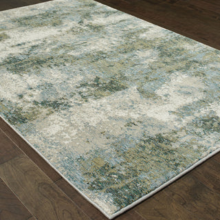 Oriental Weavers Evolution 8039E Blue/ Green Area Rug Detail Shot