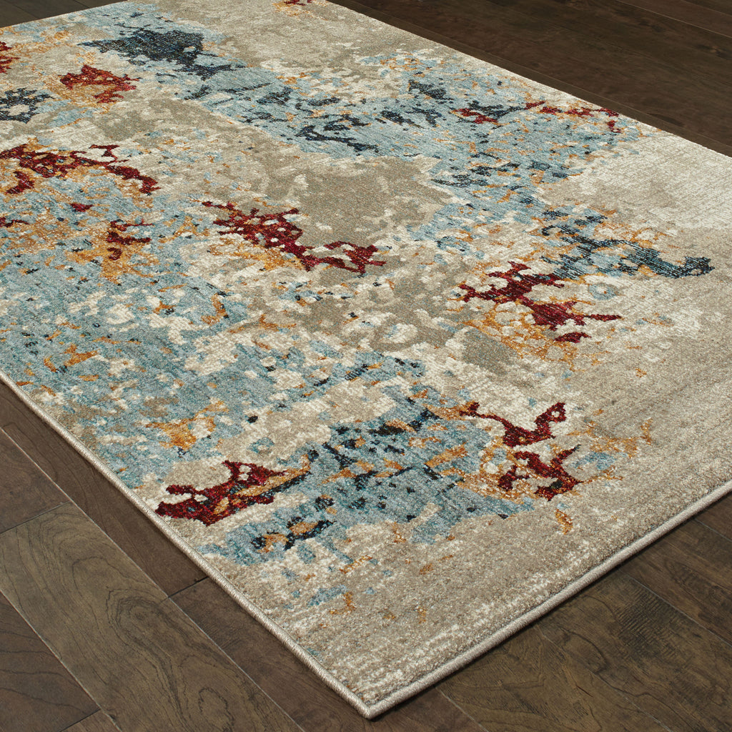 Oriental Weavers Evolution 8043K Beige/ Blue Area Rug – Incredible Rugs ...