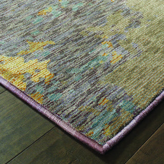 Oriental Weavers Evolution 8043L Blue/ Brown Area Rug Corner Shot