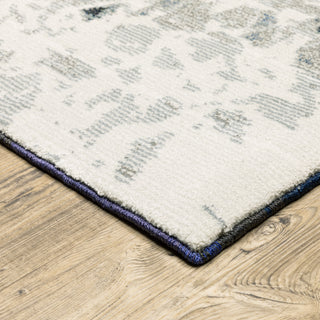 Oriental Weavers Evolution 0962A Blue/ Ivory Area Rug Corner Image