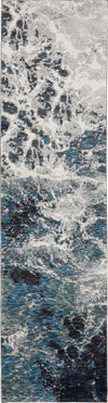 Oriental Weavers Evolution 0962A Blue/ Ivory Area Rug Runner Image