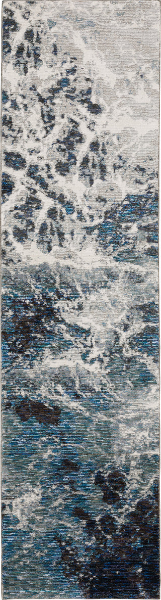 Oriental Weavers Evolution 0962A Blue/ Ivory Area Rug Runner Image