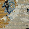 Oriental Weavers Evolution 0980A Blue/ Gold Area Rug Close-up Image