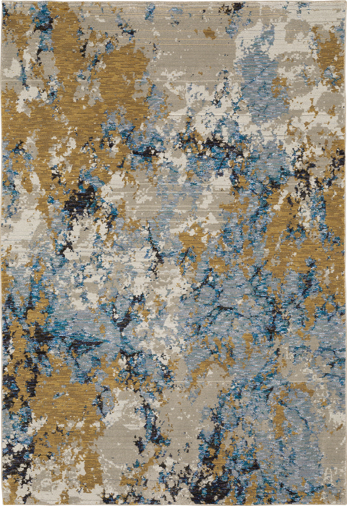Oriental Weavers Evolution 0980A Blue/ Gold Area Rug Main Image