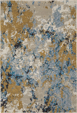 Oriental Weavers Evolution 0980A Blue/ Gold Area Rug Main Image