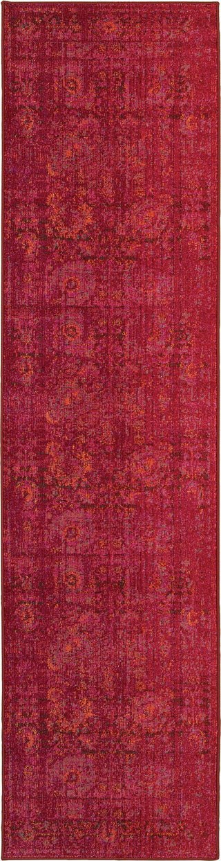 Pantone Universe Expressions 3333R Pink/Orange Area Rug Runner